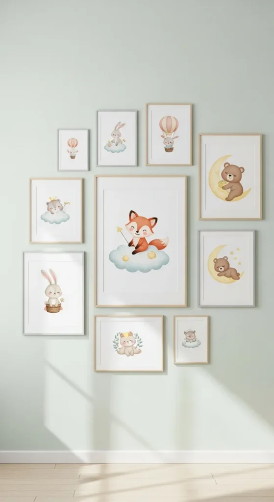 Nursery wall art gallery