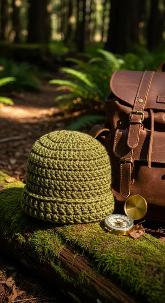 Outdoor crochet hat men