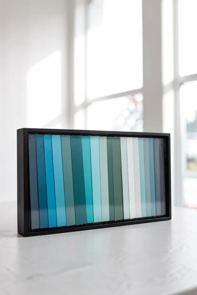 Paint chip ombre art