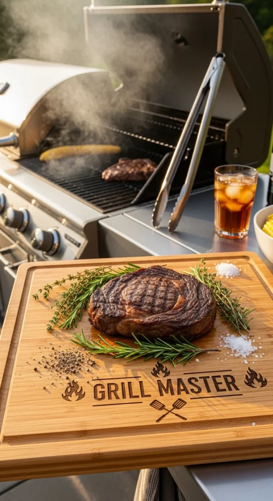 Personalized grillmaster cutting board