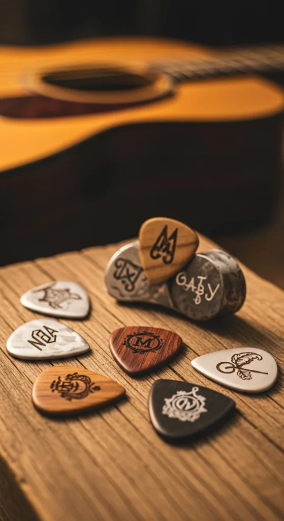 Personalized guitar picks gift