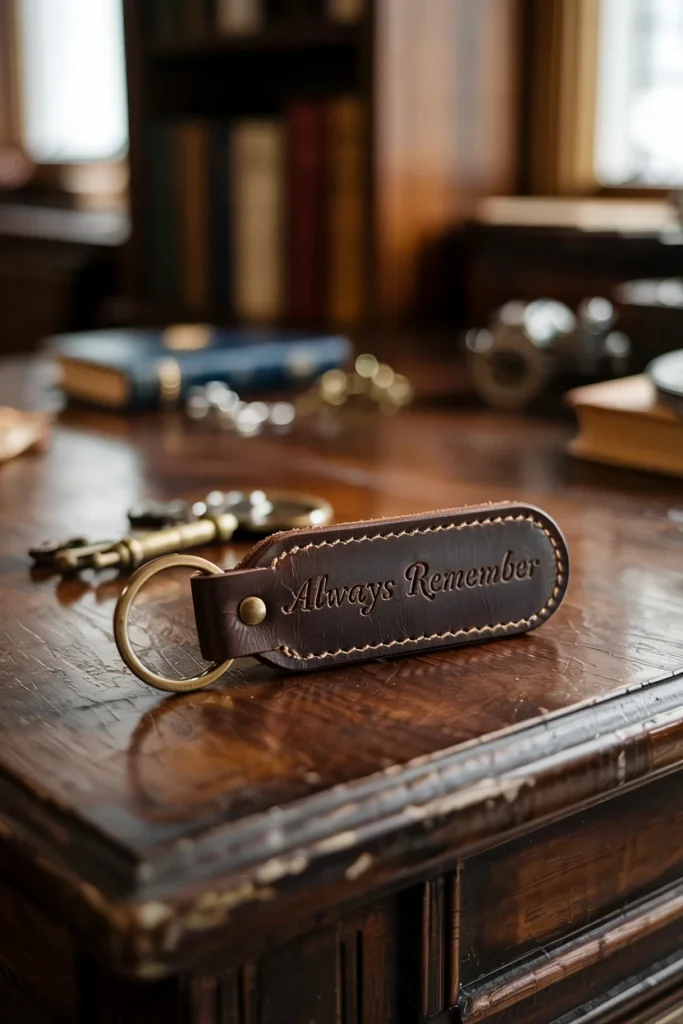 Personalized keychain coworker gift