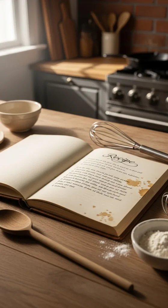 Personalized recipe book 80th birthday