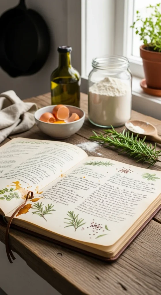 Personalized recipe book Valentine gift