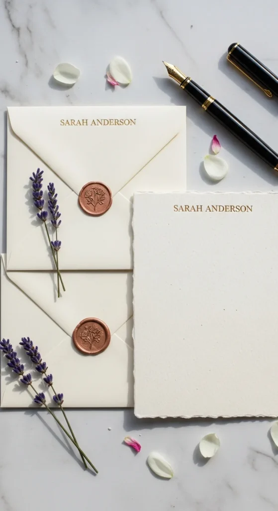 Personalized teacher stationery set