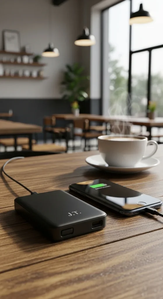 Portable Phone Charger with Custom Engraving