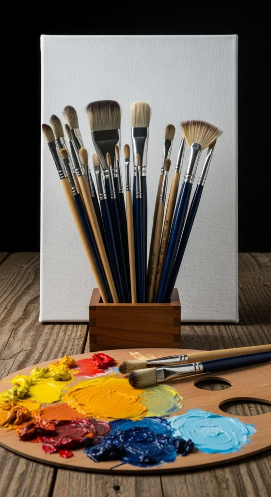Professional artist brushes gifts