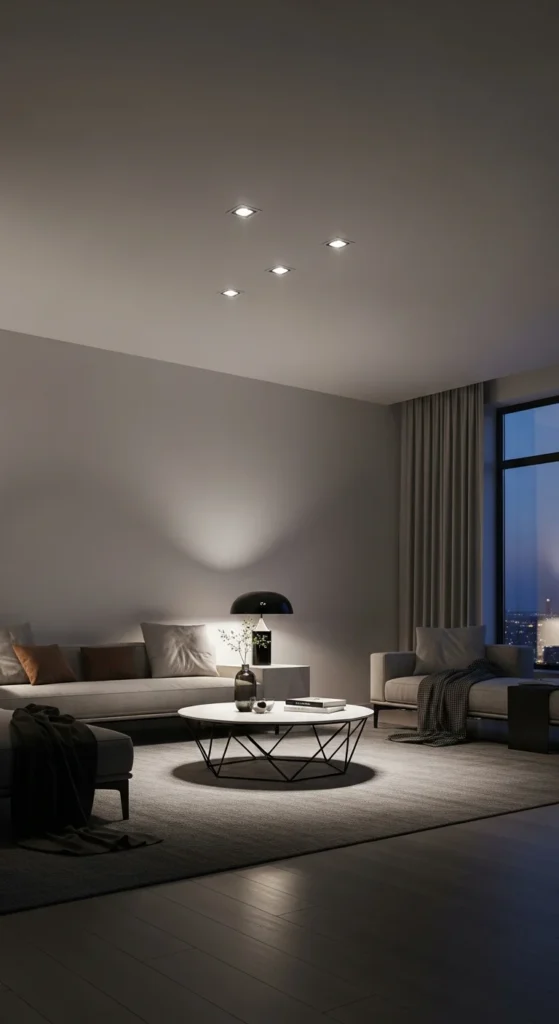 Recessed lighting layout