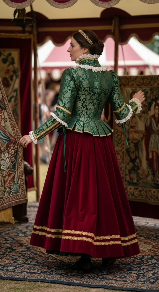 Renaissance court lace bodice