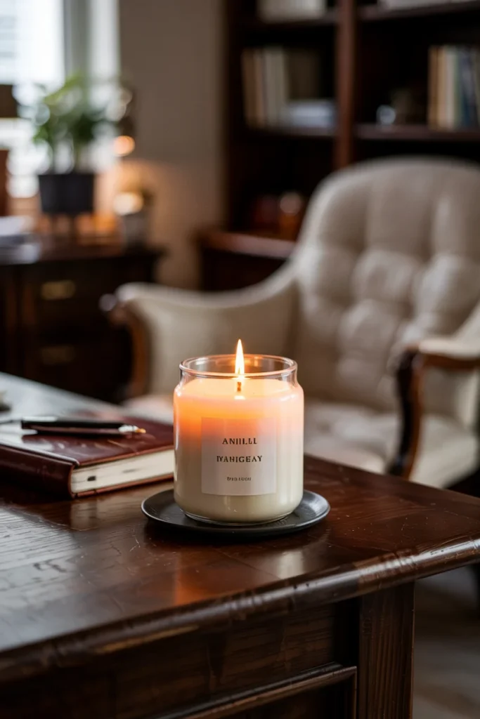 Scented candle office gift