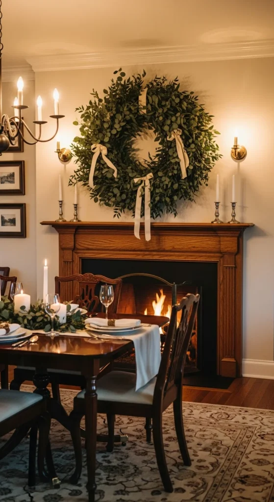Seasonal wreath wall décor