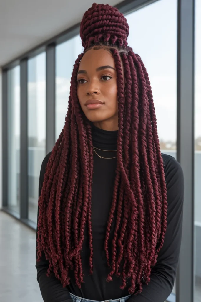 Senegalese crochet twists hairstyle