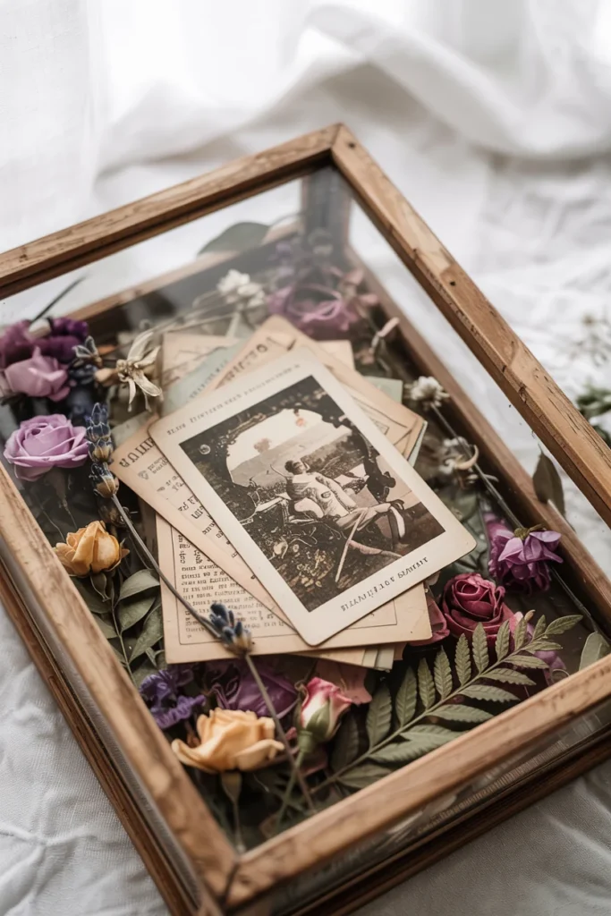 Shadow box collection wall art