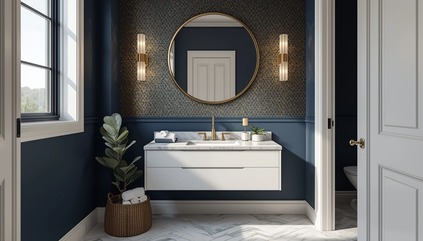 Small powder room decorating ideas