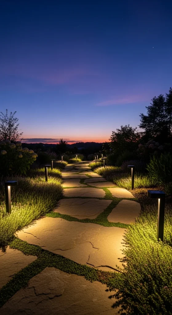 Solar pathway lighting design