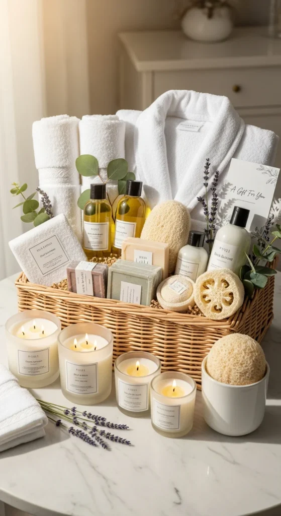 Spa gift basket Valentine girlfriend