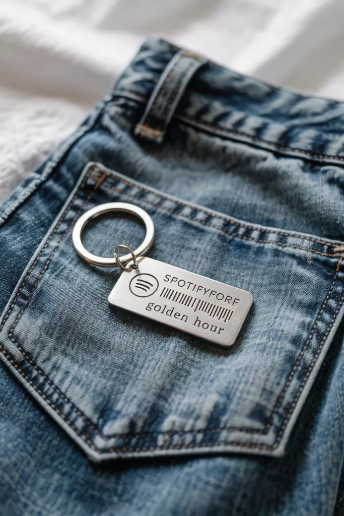 Spotify code keychain Valentine gift