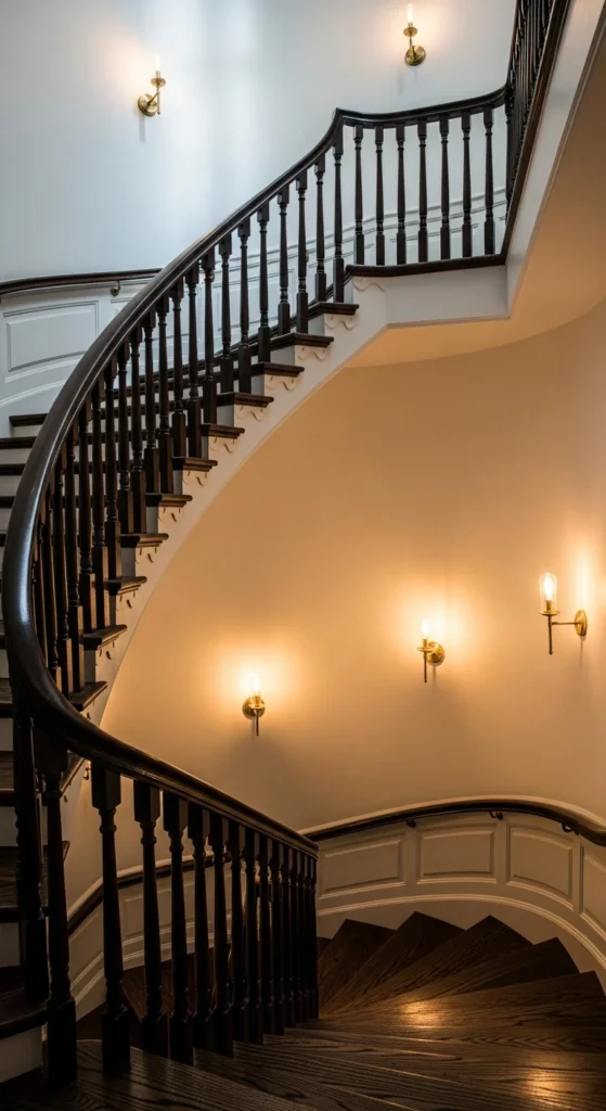 Staircase wall sconces lighting