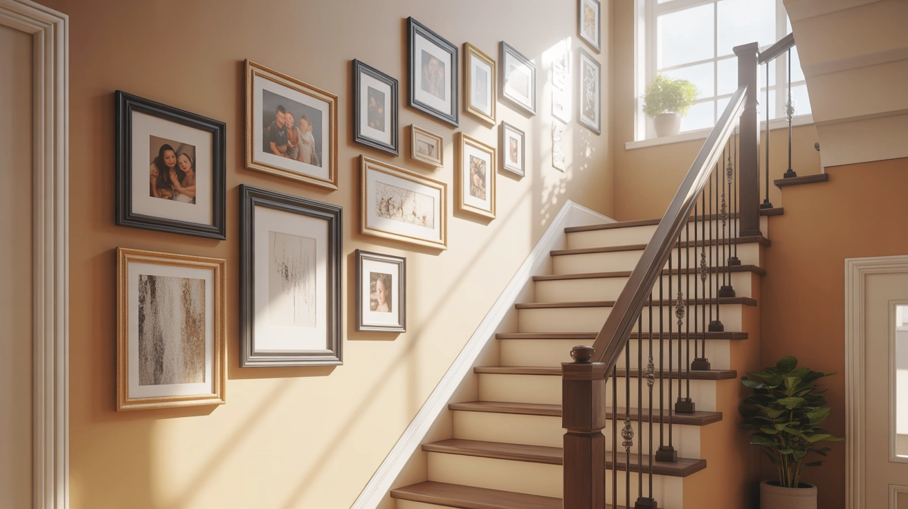 Stairway wall decoration ideas