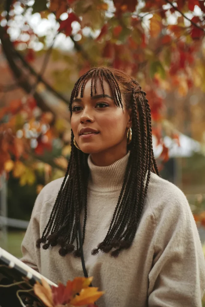 Straight crochet hair bangs