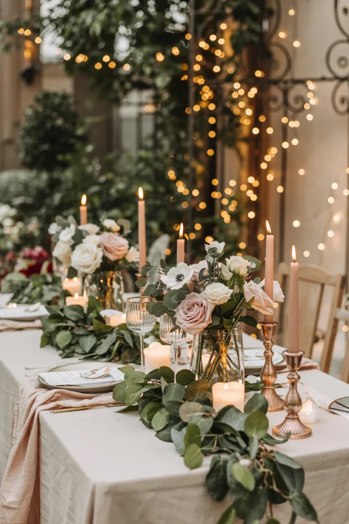 Valentine garden party decor