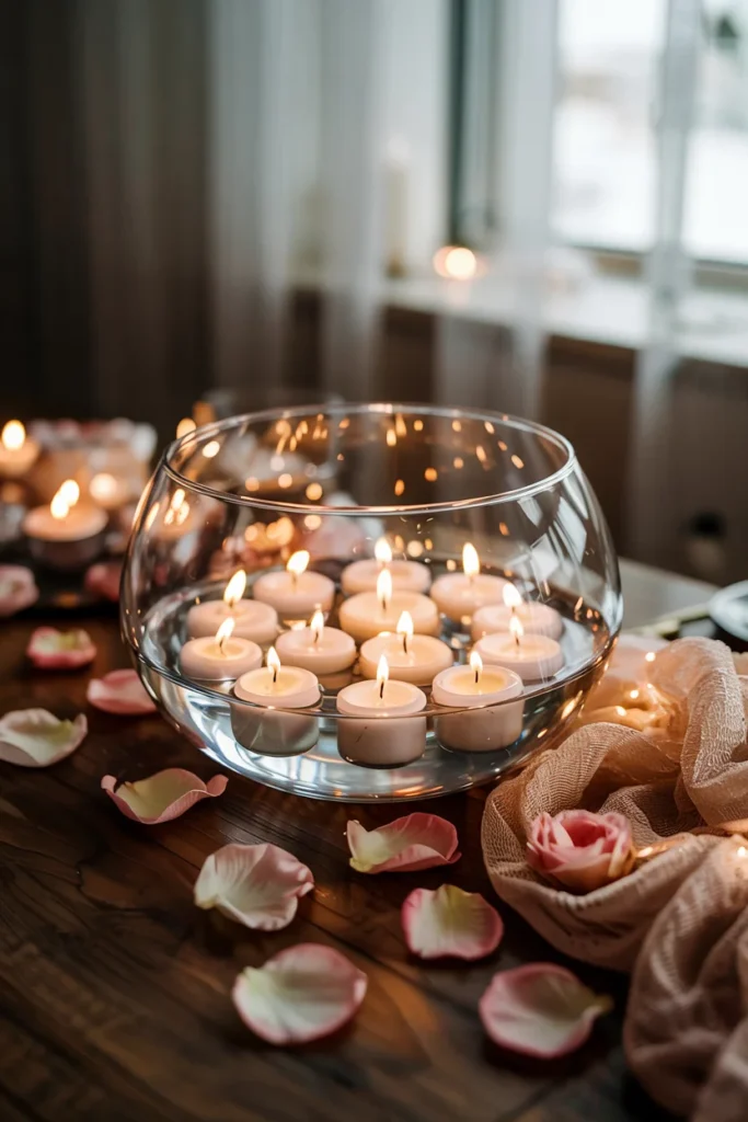 Valentine's Day table centerpiece
