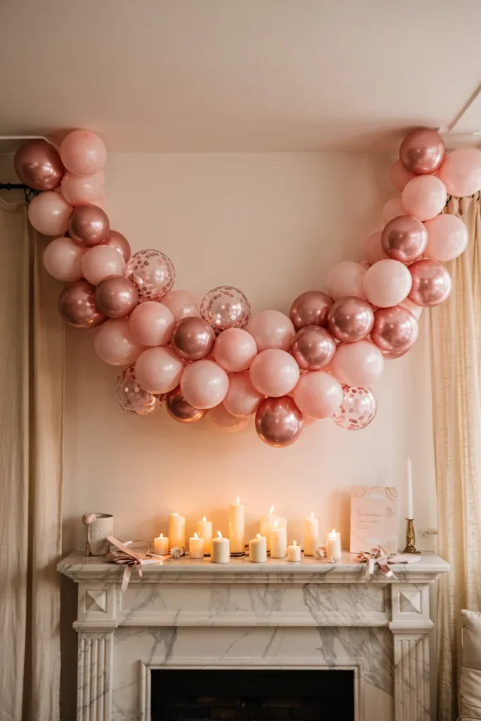Valentine's balloon decorations
