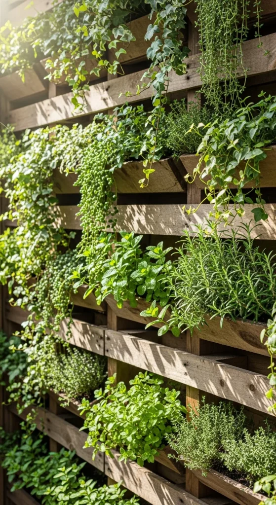 Vertical garden decor wall