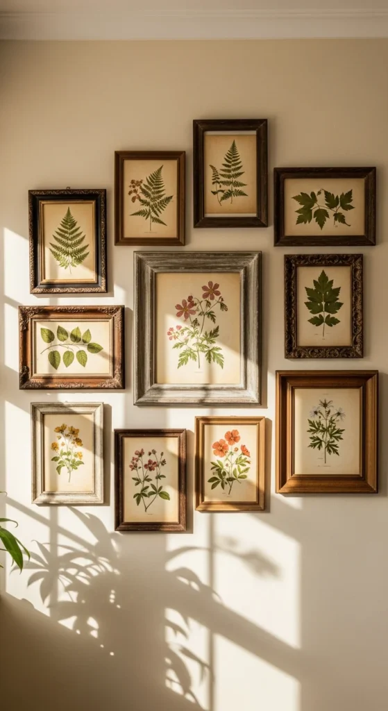 Vintage botanical prints decor