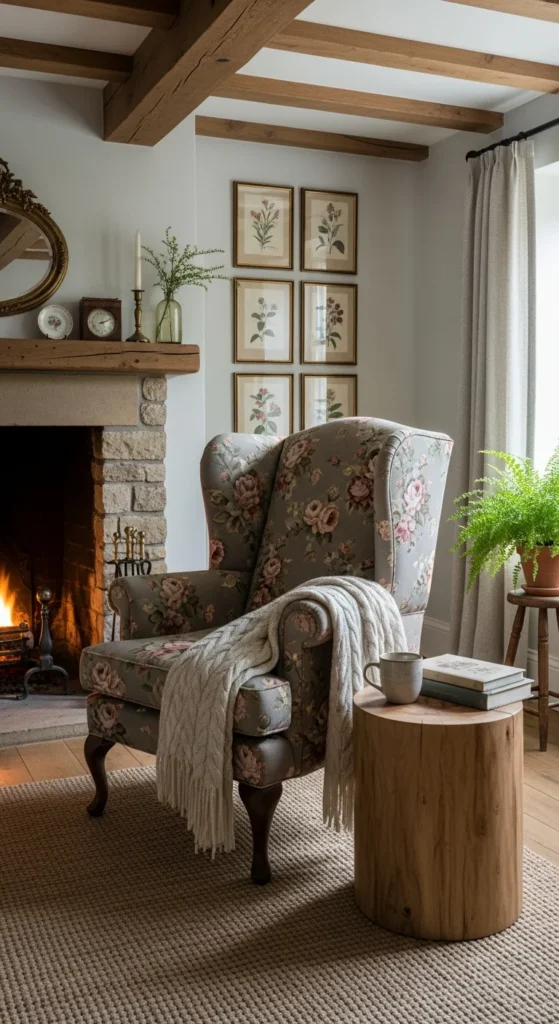 Vintage floral furniture