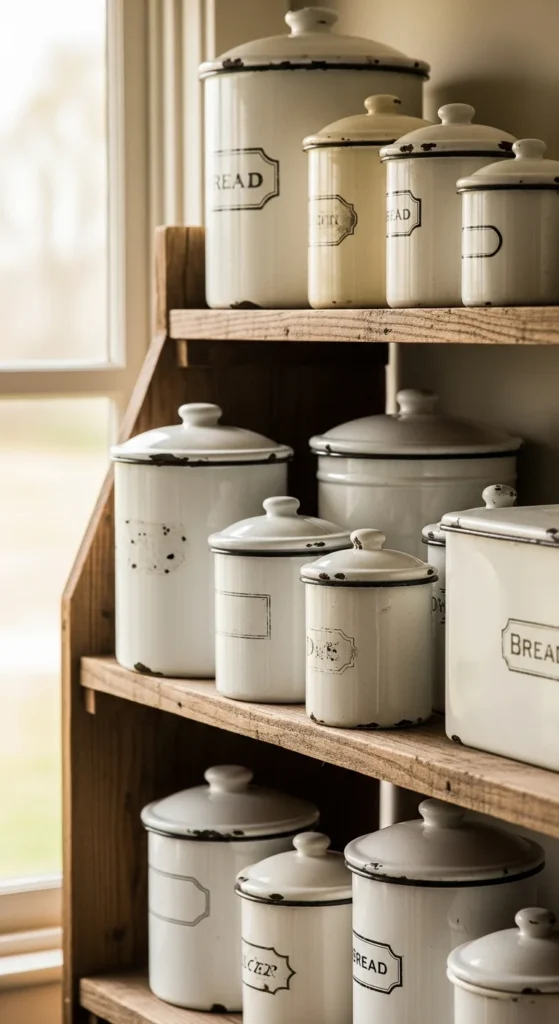 Vintage kitchen canisters