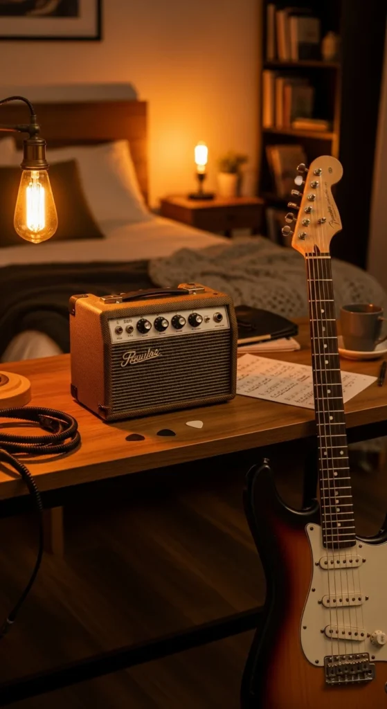 Vintage practice guitar amp