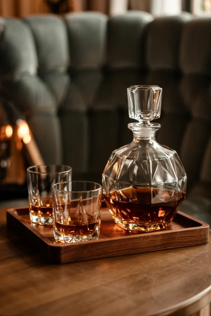 Whiskey decanter set Valentine's Day