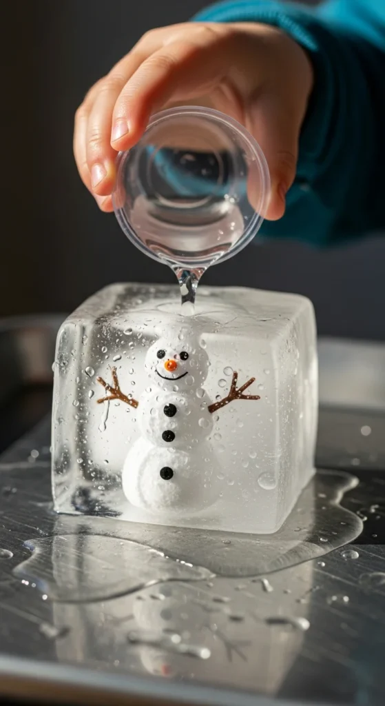 Winter science activities preschool experiment