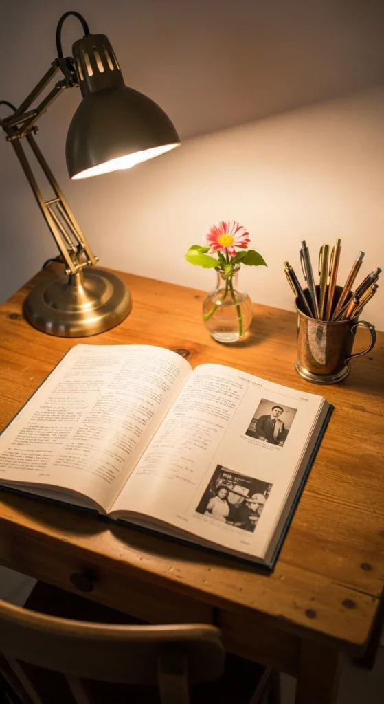 Yearbook signing station setup