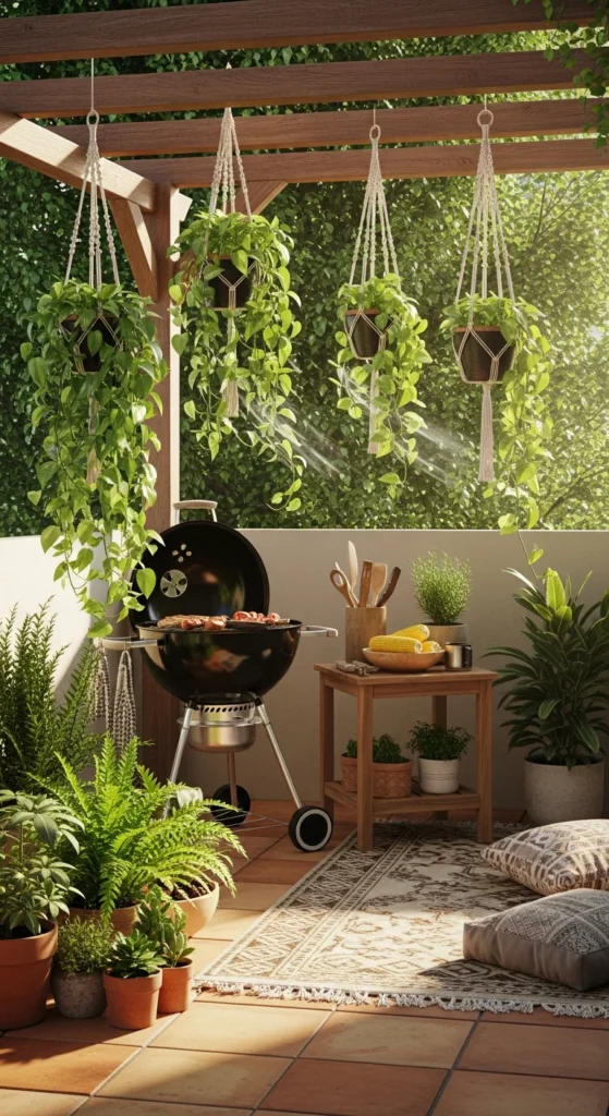 bbq area planters