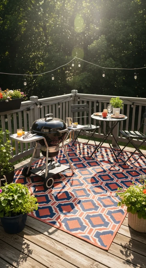 bbq area rugs outdoor