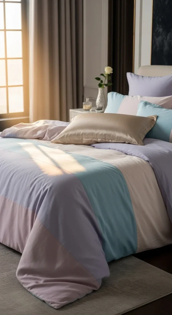 luxury silk pillowcase set