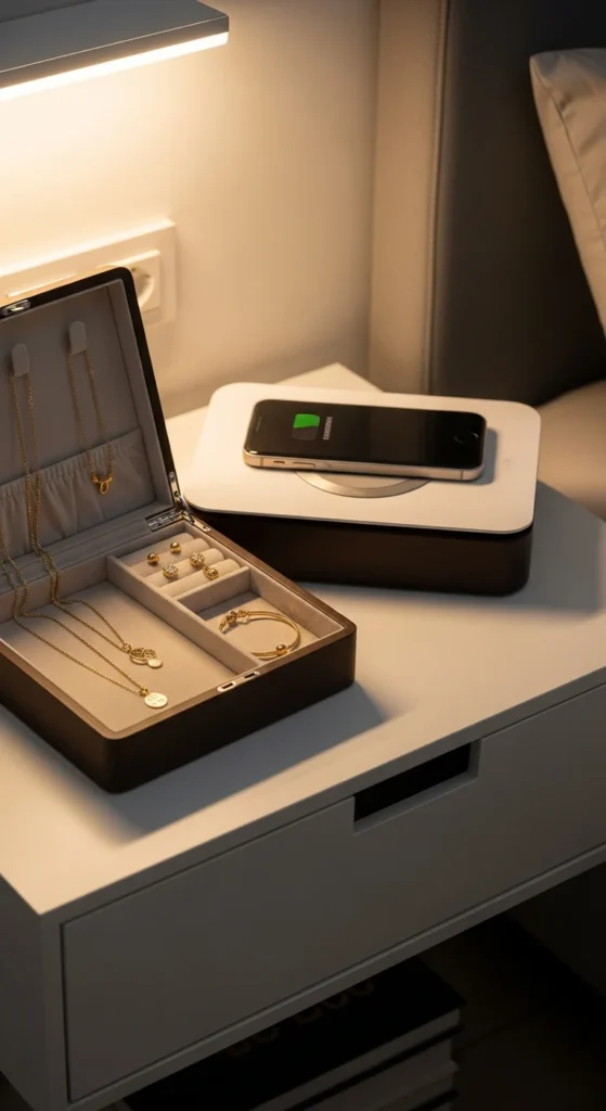 wireless charging jewelry organizer