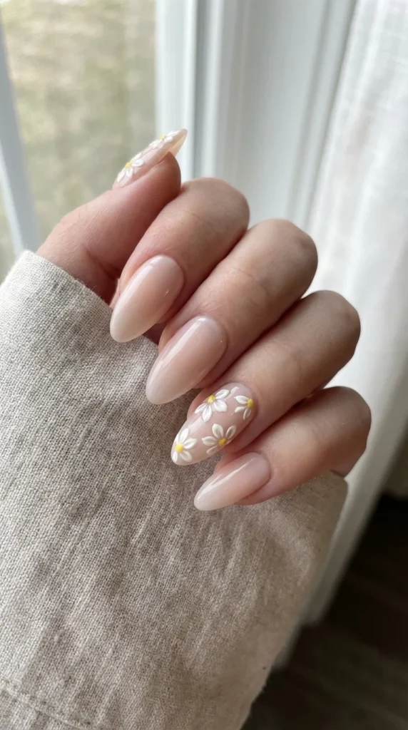 3D floral Easter press-on nails