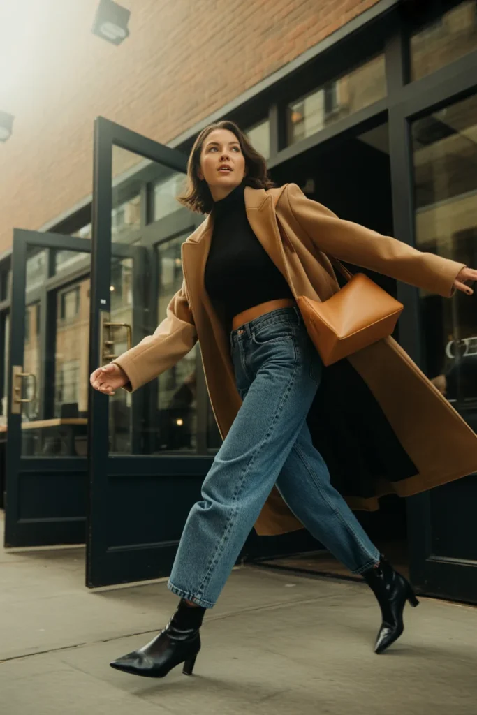 Barrel leg jeans spring styling