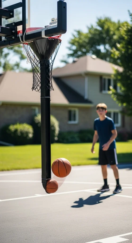 Basketball return training system