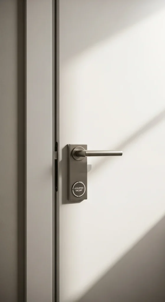 Bathroom privacy doors