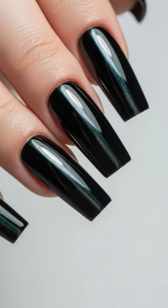 Black chrome cat eye