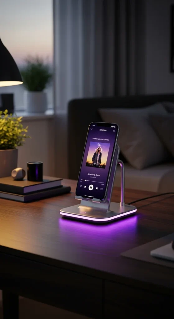 Bluetooth speaker phone stand