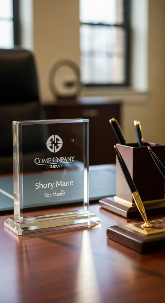 Boss appreciation crystal plaque