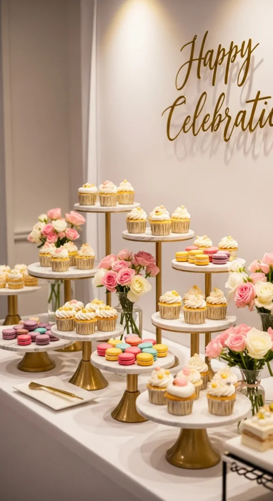 Bridal shower table centerpieces