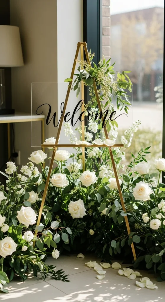 Bridal shower welcome sign