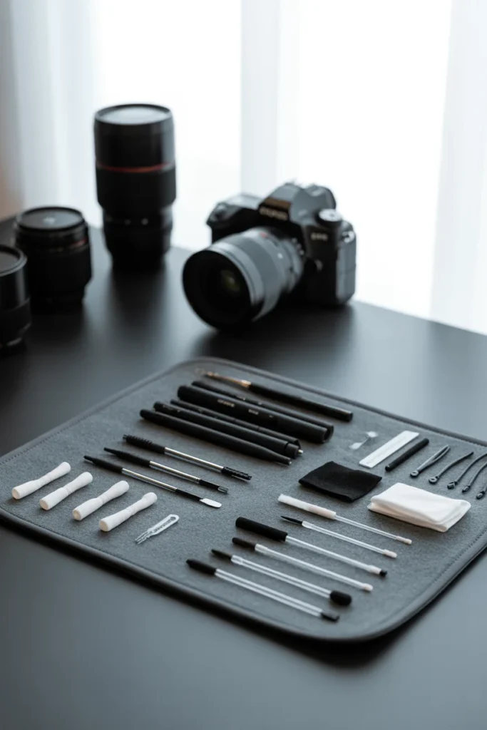 Camera cleaning kit for photographers