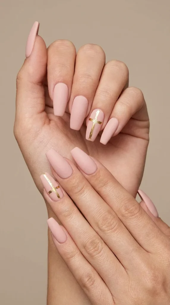 Cross Easter Sunday nails